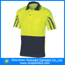 China Wholesale Dri Fit Polo Shirts mit reflektierendem Streifen